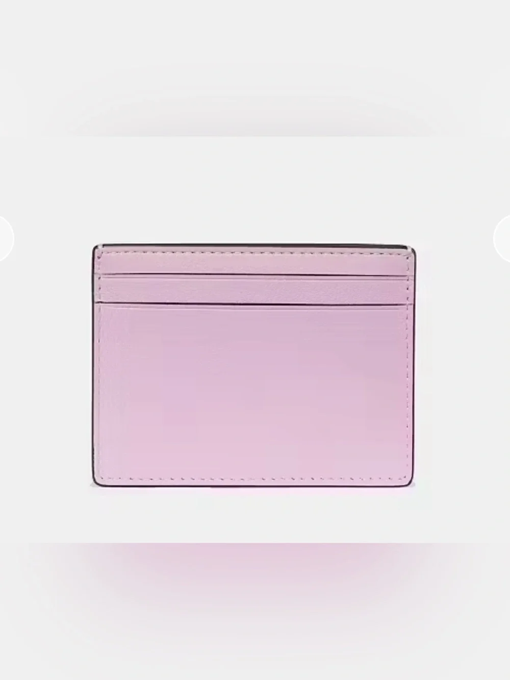 kate spade purple  Leather Card Holder with Embossed Logo